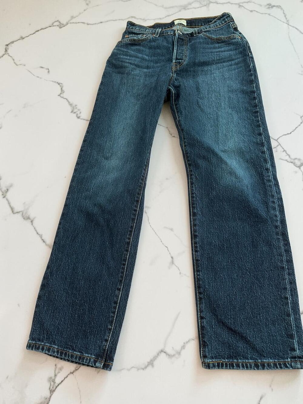 Levi's 501 Curve Women's Jeans, Dark Blue, Size W29L30, Button Fly